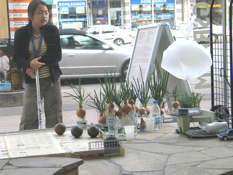 Foto Blick aus der Rauminstallation